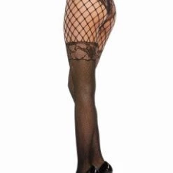 Dreamgirl New Items Multi-Patterned Fishnet & Lace Pantyhose