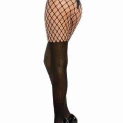 Dreamgirl Pantyhose With Solid Knitted Panty & Thigh High