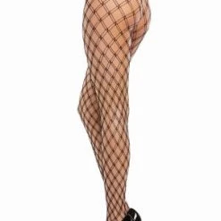 Dreamgirl New Items Double Knitted Fence Net Pantyhose