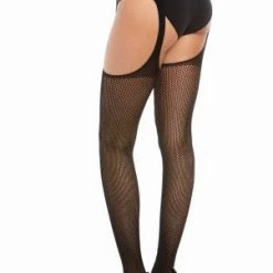 Dreamgirl New Items Fishnet Suspender Garter Pantyhose