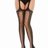 Dreamgirl New Items Fishnet Suspender Garter Pantyhose