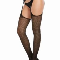 Dreamgirl New Items Fishnet Suspender Garter Pantyhose