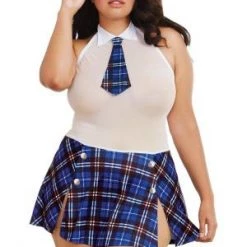 Dreamgirl Plus Schoolgirl Tease Roleplay Set Plus Size