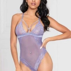 Seven 'til Midnight Lace And Mesh Teddy