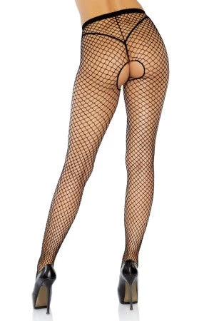 Leg Avenue Plus Size Crotchless Black Industrial Net Crotchless Pantyhose 2 Leg Avenue Plus Size Crotchless Black Industrial Net Crotchless Pantyhose