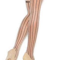 Elegant Moments Pin Striped Thigh Highs Hosiery