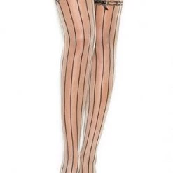 Elegant Moments Pin Striped Thigh Highs Hosiery