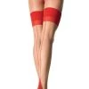 Leg Avenue Hosiery Two Tone Stocking With Cuban Heel