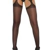 Elegant Moments Hosiery Sexy Sheer Suspender Pantyhose