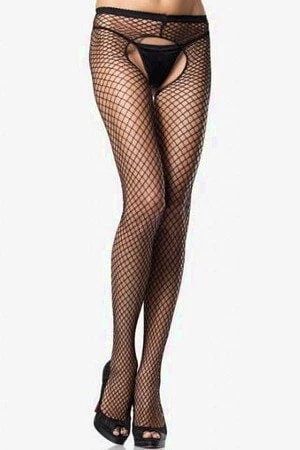 Leg Avenue Industrial Net Crotchless Pantyhose 1 Leg Avenue Industrial Net Crotchless Pantyhose