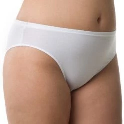 Velvet Kitten Plus White Hi-Cut Brief