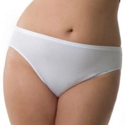 Velvet Kitten Plus White Hi-Cut Brief