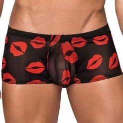 Male Power Sheer Lips Mini Short Men's