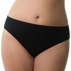 Velvet Kitten Plus Black Hi-Cut Brief