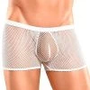 Male Power White See Through Mesh Stretch Short Men's
