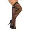 Elegant Moments Tantalizing Crochet Thigh High Stockings