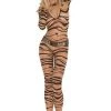 Elegant Moments Zebra Print Bodystocking Trending Sellers