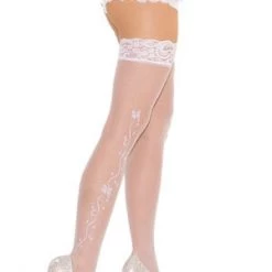 Elegant Moments Hosiery Romantic & Sexy Wedding Bells Thigh High
