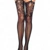 Leg Avenue Fishnet Lace Thigh Highs Hosiery