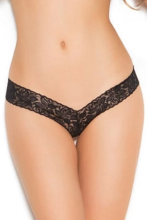 Elegant Moments Panties Lace V Front Thong 1 Elegant Moments Panties Lace V Front Thong