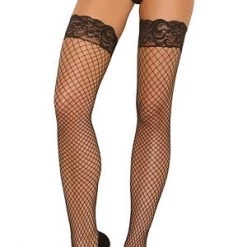Elegant Moments Industrial Net Thigh Highs Hosiery