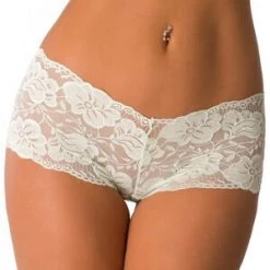 Velvet Kitten Plus Green Lace In Love Boyshort