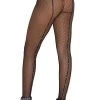Elegant Moments Hosiery Fishnet Rhinestone Pantyhose