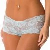 Velvet Kitten Plus Baby Blue Lace In Love Boyshort Clearance