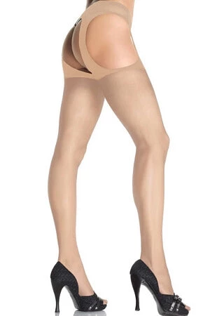 Leg Avenue Hosiery Sheer Suspender Pantyhose 2 Leg Avenue Hosiery Sheer Suspender Pantyhose