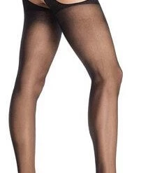 Leg Avenue Plus Size Hosiery Plus Sheer Suspender Pantyhose