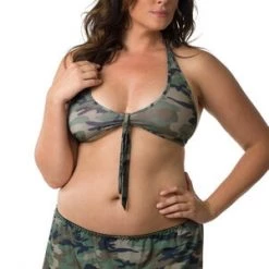 Velvet Kitten Plus Camo Kink Crop Halter Set