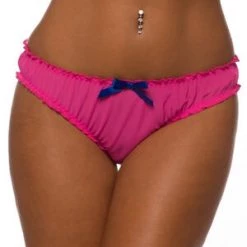 Velvet Kitten Trending Sellers Pink Ruched Rene Ruffle Panty