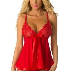 Velvet Kitten Red Sinsational Babydoll Holiday & Christmas