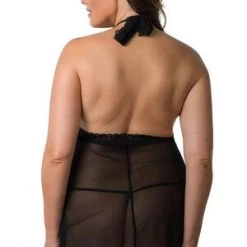 Velvet Kitten Plus Fire Floral Babydoll Set Plus Size