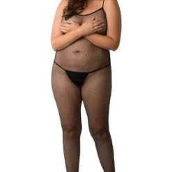 Velvet Kitten Plus Small Talk Crotchless Bodystocking Plus Size