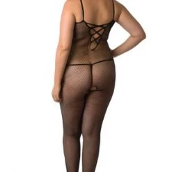 Velvet Kitten Plus Small Talk Crotchless Bodystocking Plus Size