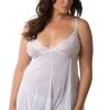 Velvet Kitten Plus White Simple Pleasure Babydoll