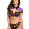 Velvet Kitten High Collar Bra Set