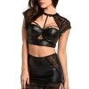 Velvet Kitten Lustful Leather Bra Set