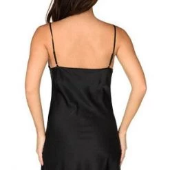 Velvet Kitten Black Sensual Satin Chemise