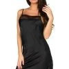 Velvet Kitten Black Sensual Satin Chemise