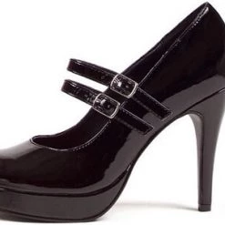 Ellie Shoes Accessories Black Double Strap Mary Jane