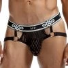 Male Power Black Peep Show Jock Ring Men's