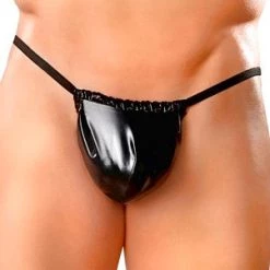 Male Power Men's Rubber Pouch W/Thin Waistband