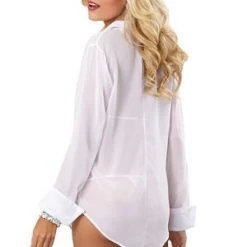 Dreamgirl White Chiffon Shirt Set Trending Sellers