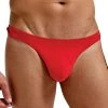 Magic Silk Men's Mens Red Silk/Knit Pouch Thong