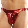 Male Power Men's Shiny Red Bong Thong