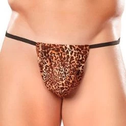 Male Power Men's Mens Leopard Print Posing Strap