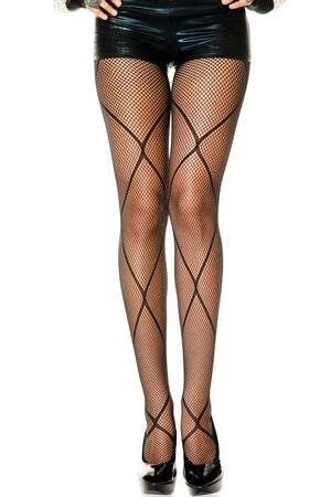 Sky Hosiery Inc. Fishnet Pantyhose With Diamond Net Design 1 Sky Hosiery Inc. Fishnet Pantyhose With Diamond Net Design