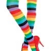 Music Legs Opaque Rainbow Thigh High Hosiery